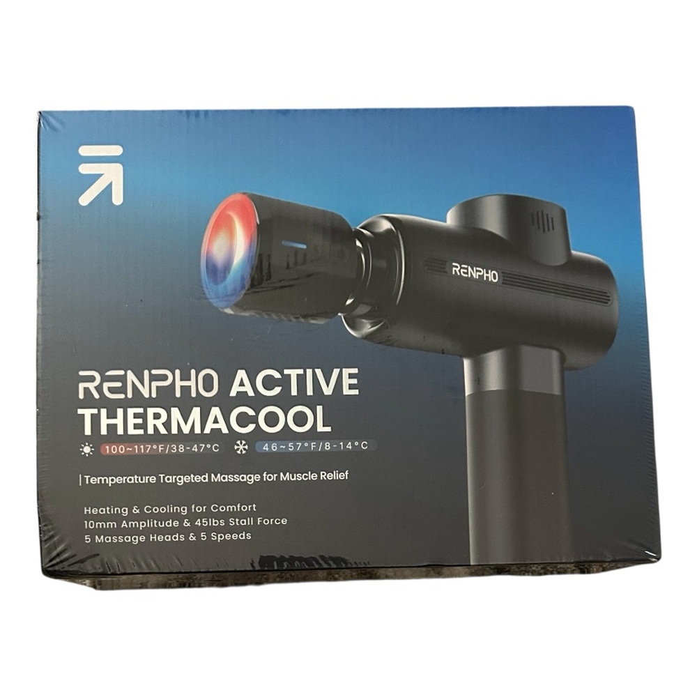 RENPHO Active Thermacool Massage Gun - Black